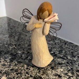 Willow Tree “Thinking of You” angel with pink shell